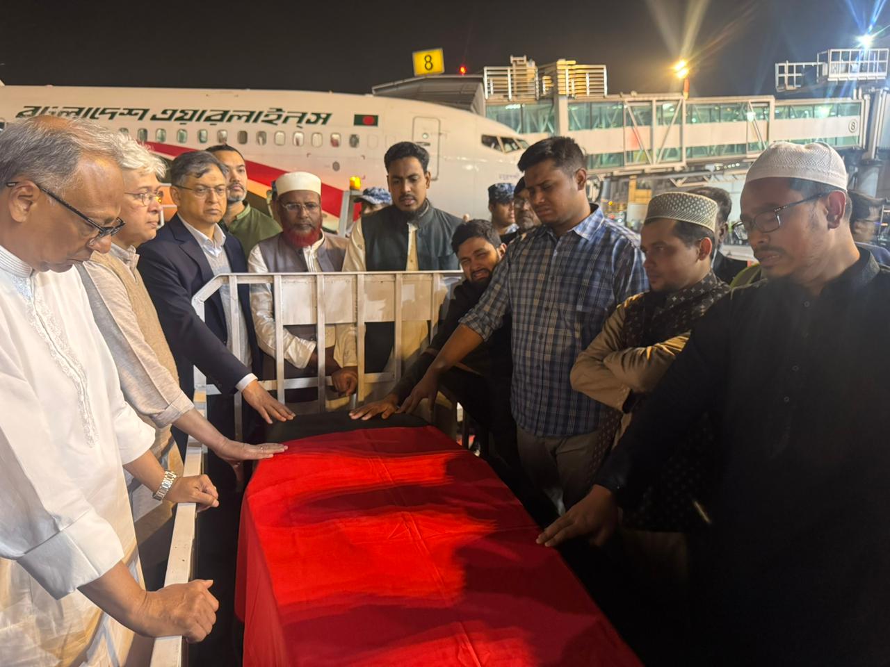 Osman Hadi’s body arrives in Dhaka