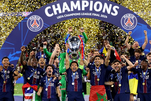 PSG wins back-to-back Champions League titles after shootout victory against Arsenal