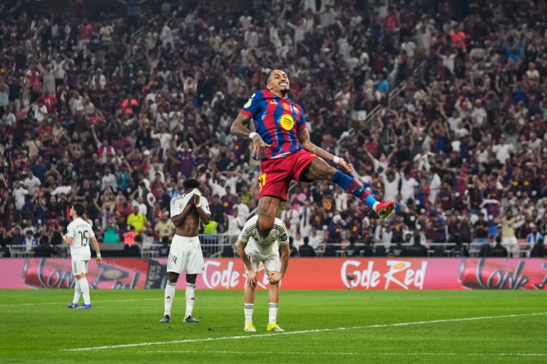 Barcelona beats Real Madrid again to win Spanish Super Cup final in Saudi Arabia