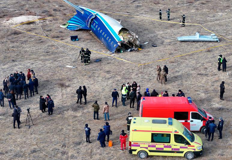 Kazakhstan reports 42 feared dead in Azerbaijan Airlines plane crash