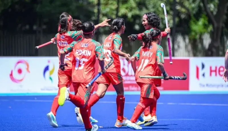 Bangladesh women’s hockey team makes history with first international win