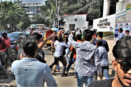 BCL men allegedly attack ‘half pass’ protesters