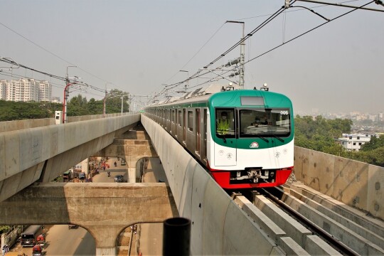 Metro rail completes trial run from Uttara to Agargaon