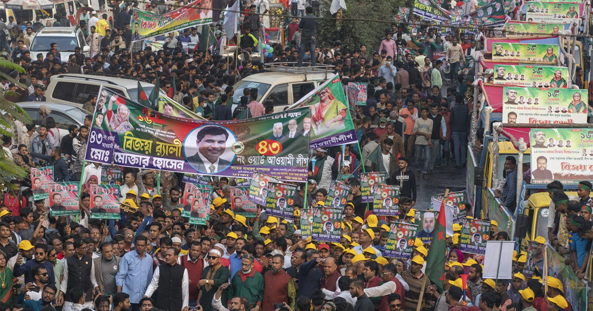 Millions join AL's grand Victory Day procession on Dhaka streets