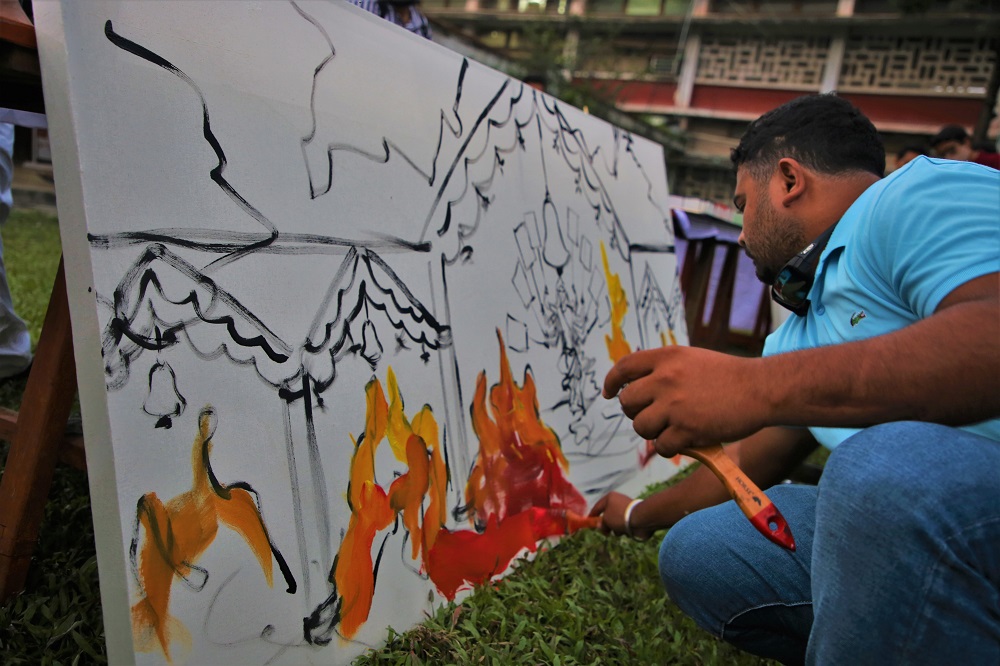 Art protests against communal violence