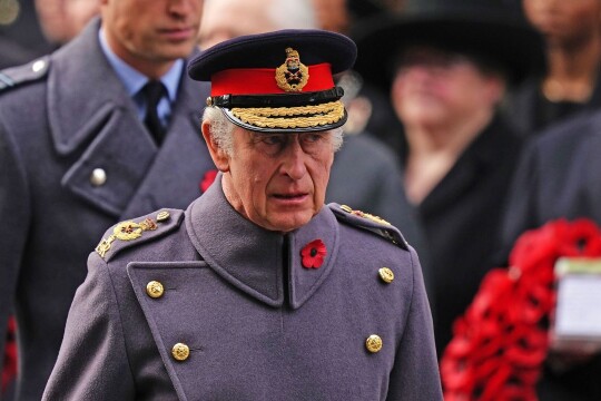 King Charles leads Remembrance Day silence for first time as British monarch