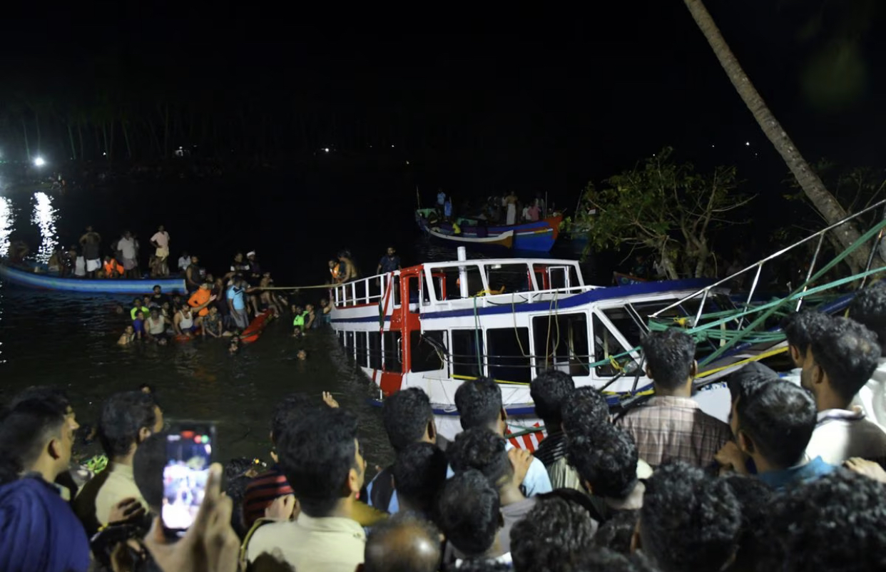 Boat overturns in India‍‍`s Kerala state, at least 22 die