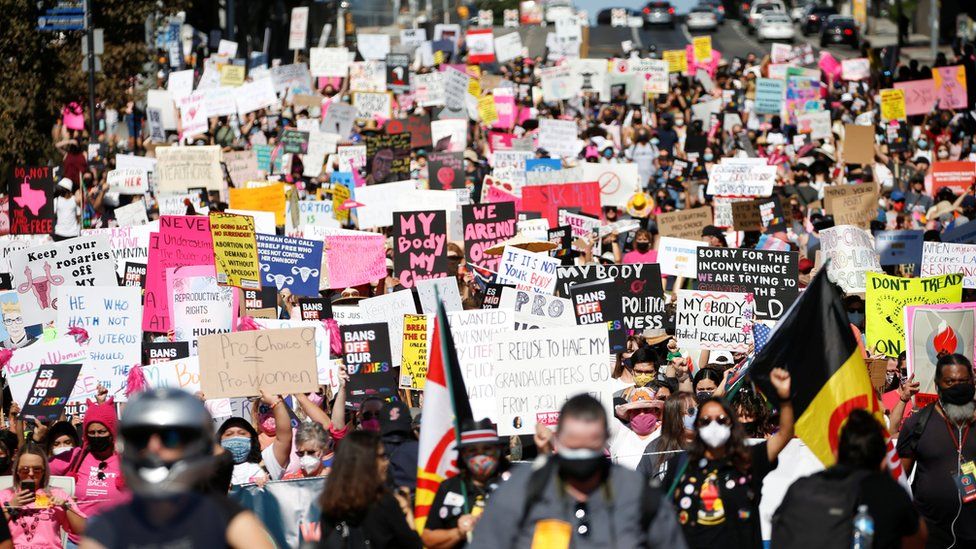 Thousands march for abortion rights across US