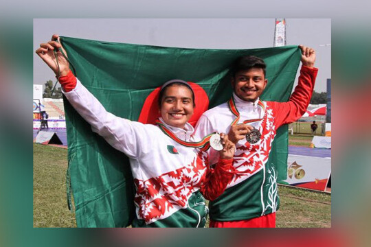 Diya, Rubel win first-ever silver medal for Bangladesh in Asian Archery