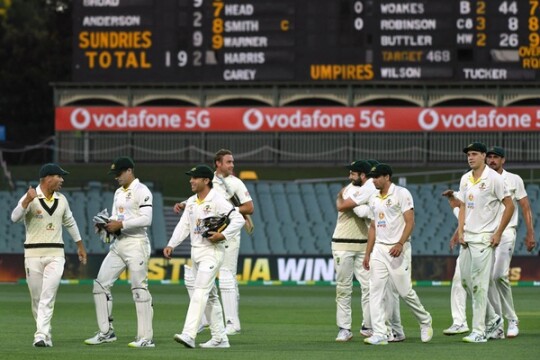 Australia beat England by 275 runs in Adelaide Test