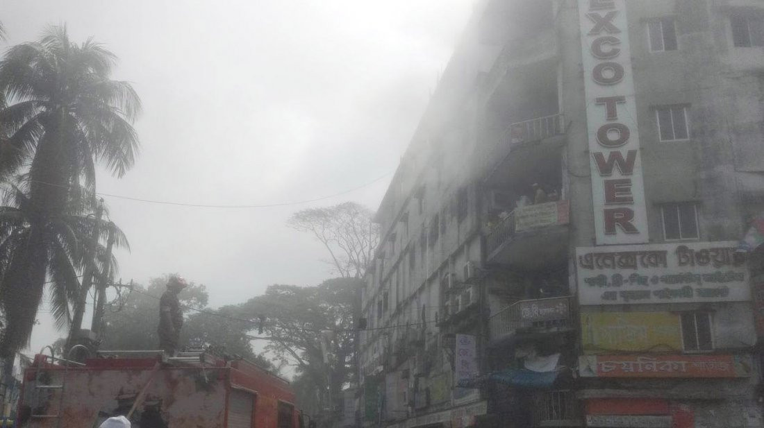 Bangabazar fire is not completely extinguished yet