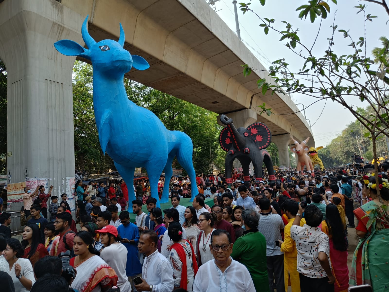 Mangal Shobhajatra 1430 by DU Fine Arts Department