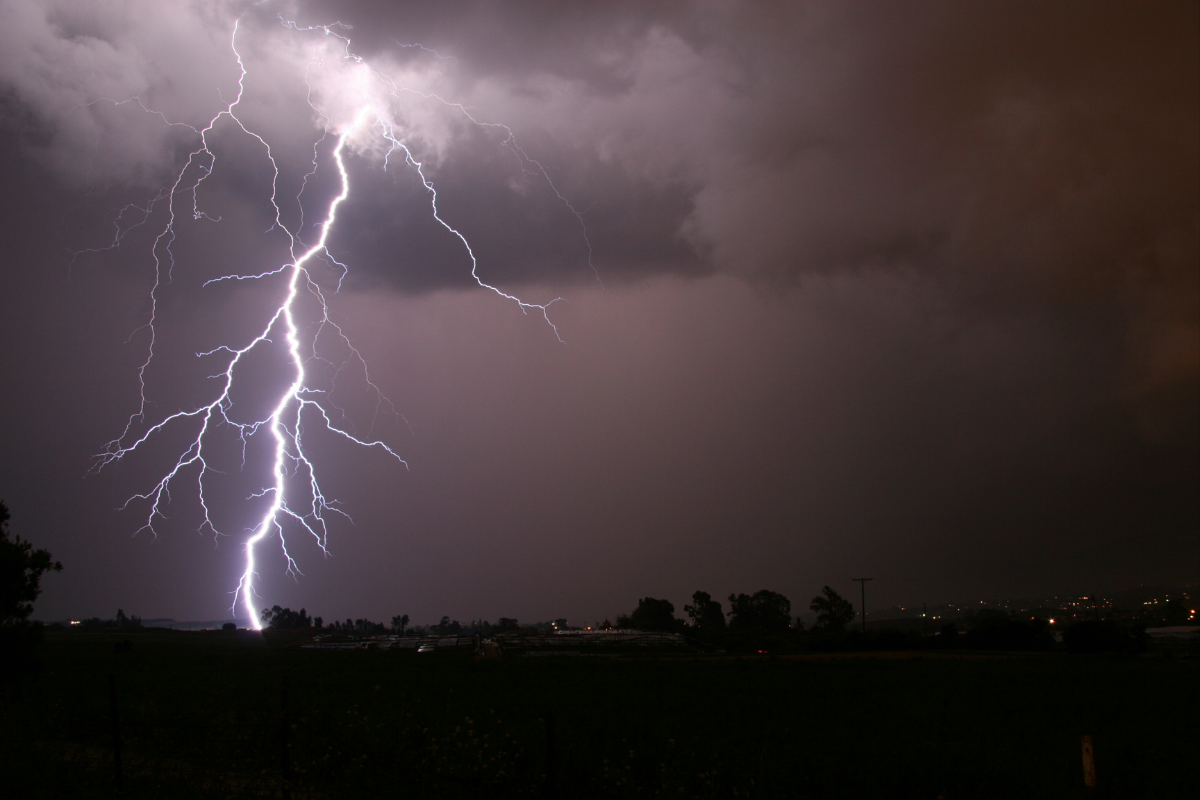 Thunderstorms may occur in all divisions