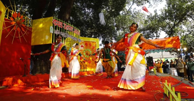 Book fair, Falgun & Valentine's: Visitors around DU campus spoilt for choice