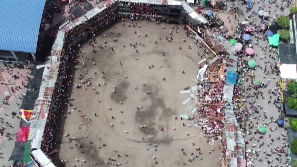 Scores injured in Colombia deadly bullfight stand collapse