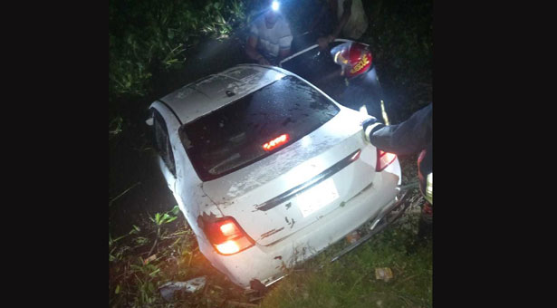 Five killed as private car fell into pond in Chandpur
