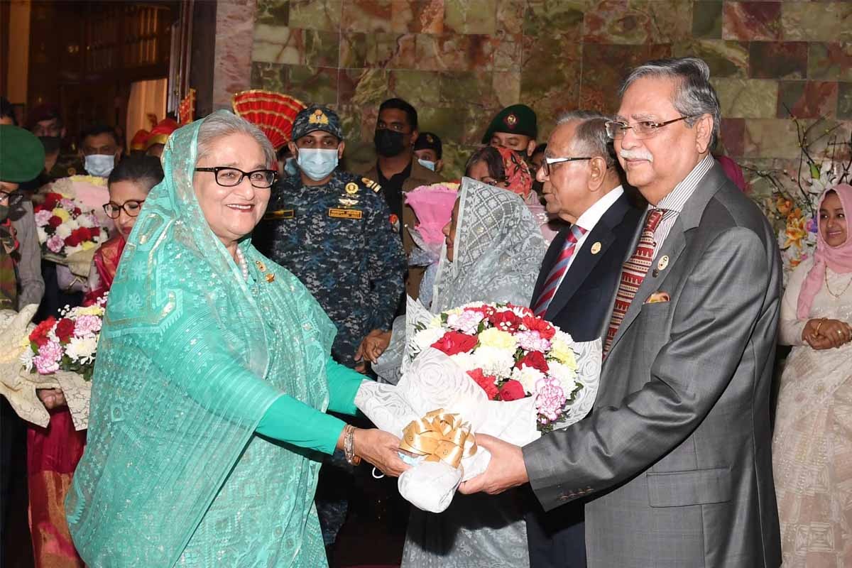 PM, President-elect at Bangabhaban