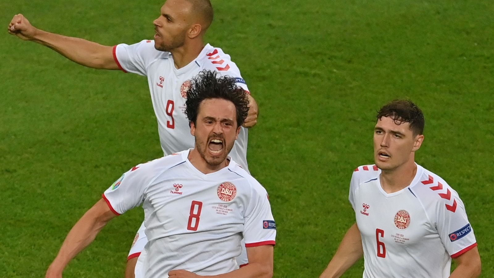 Emotionally charged Denmark edge into the Euro semi-finals