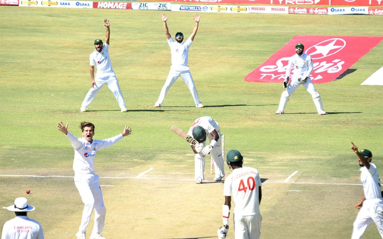 Pakistan win by innings to secure Test series against Zimbabwe