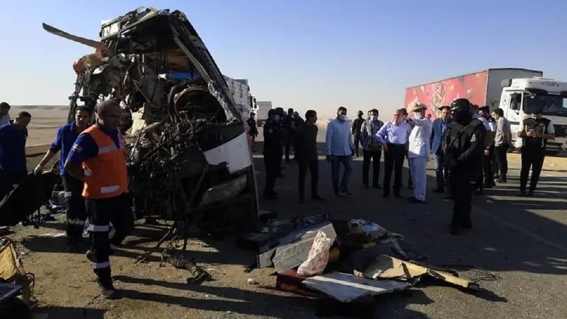 At least 22 dead in southern Egypt road crash