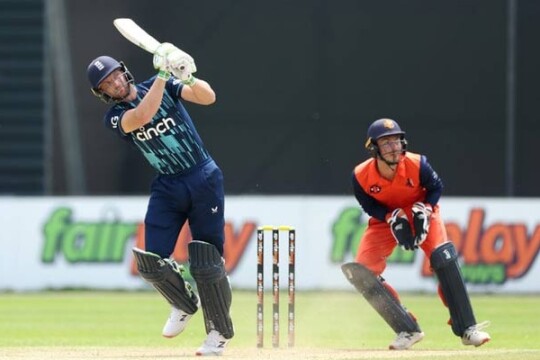 England break record for highest ODI total with 498 against Netherlands