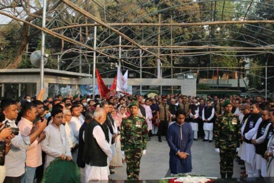 PM and Awami League pay homage to Bangabandhu