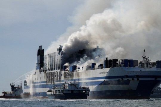 Eleven missing following Greece ferry fire, hundreds rescued