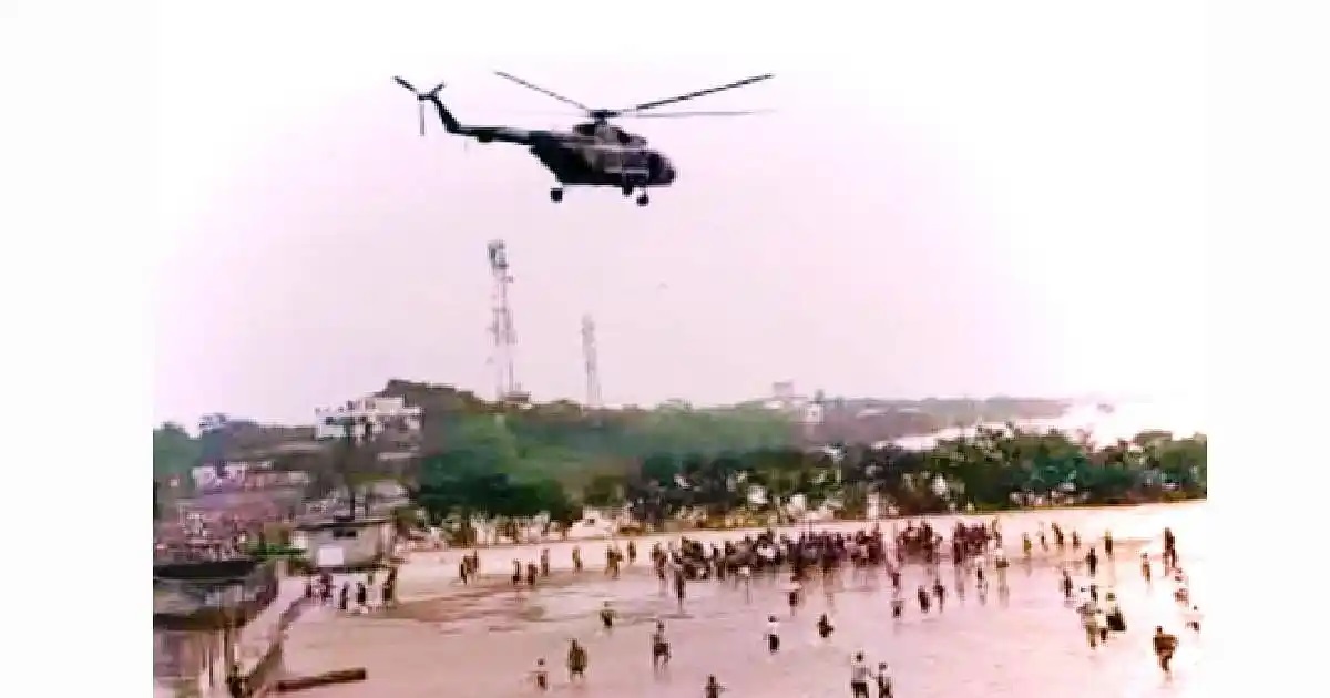 Man injured while receiving relief from helicopter succumbs