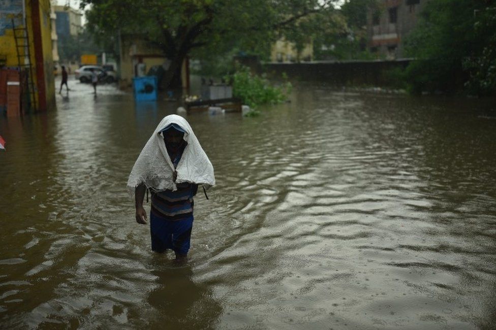 Heavy rains bring India’s Chennai to standstill