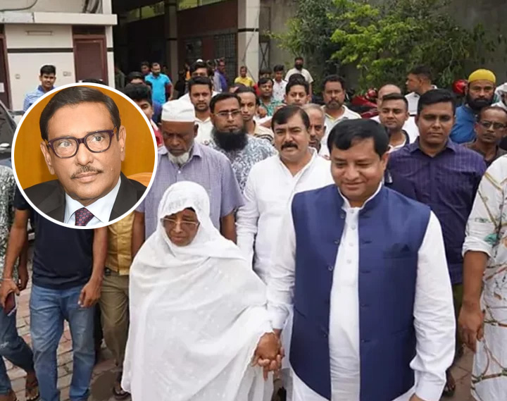 Quader claims to be unknown about Jahangir's mother's appearance in Awami League