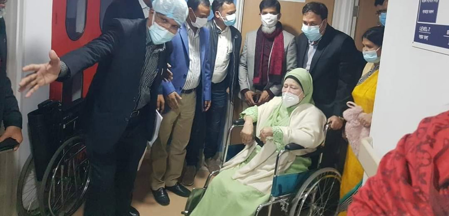 Khaleda back home after medical tests