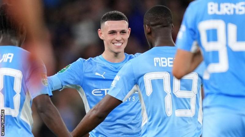 Holders Man City thrash Wycombe after early scare