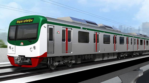 Dhaka Metrorail goes test run from Diabari to Mirpur