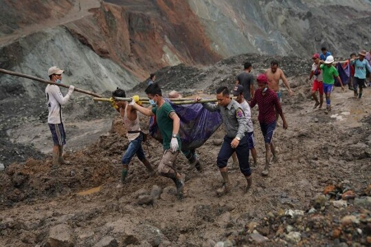 At least 70 missing in Myanmar jade mine landslide