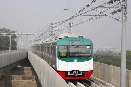 Metro rail completes trial run from Uttara to Agargaon