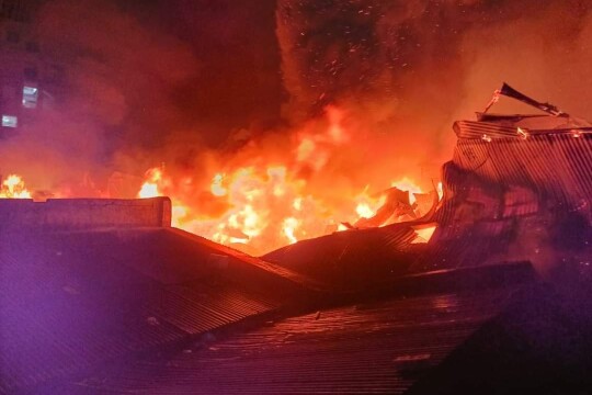 Nawabpur fire comes under control, troops deployed