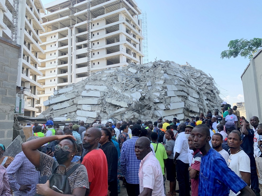 At least 6 die, 100 feared missing in Nigeria after collapse of high-rise