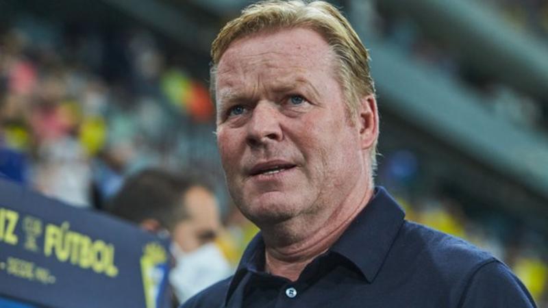 Barcelona held as under pressure Koeman sent off