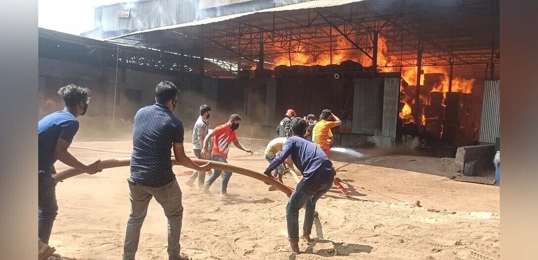 Fire again, this time in a cotton warehouse in Chittagong