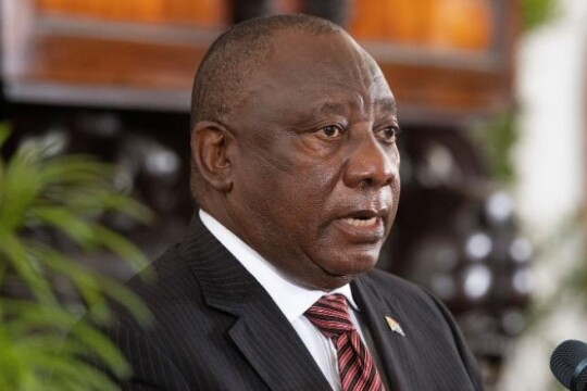 South African President Cyril Ramaphosa tests positive for Covid-19