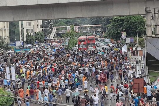 Protests at Shahbag against countrywide communal unrest