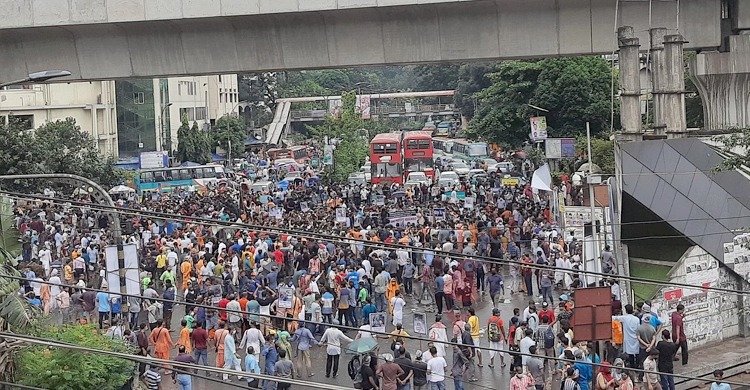 Protests at Shahbag against countrywide communal unrest