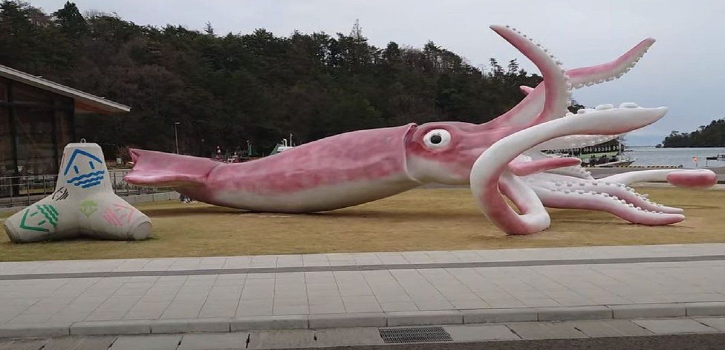 Japan town builds giant squid statue with Covid relief money
