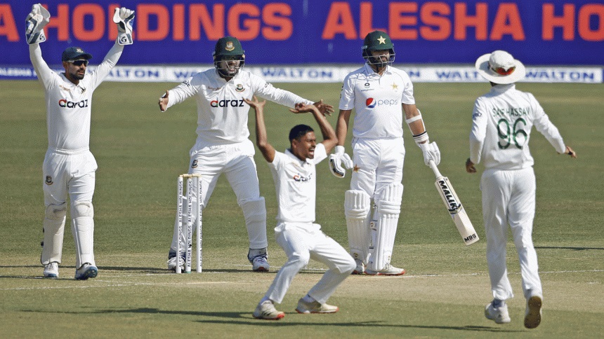 Chattogram Test: Taijul picks two wickets in first over