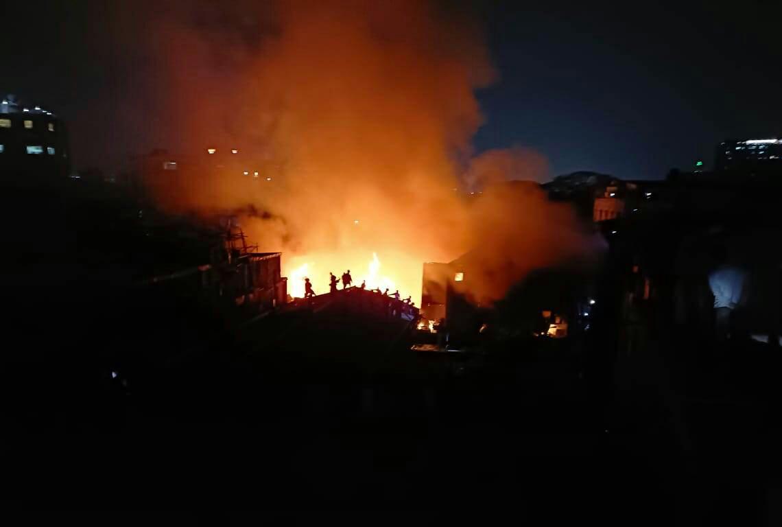 Tejkunipara Slum fire came under control