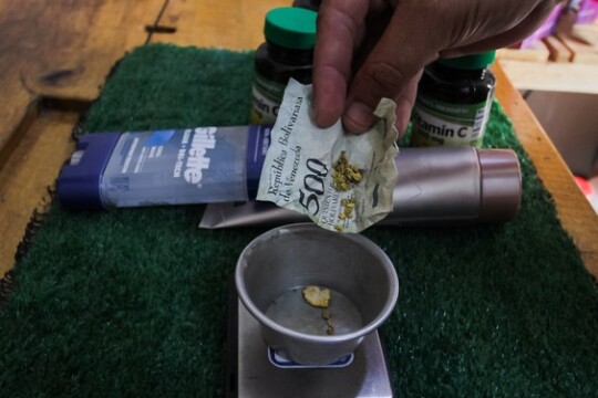 Venezuela: People pay with gold for meals, and other necessities